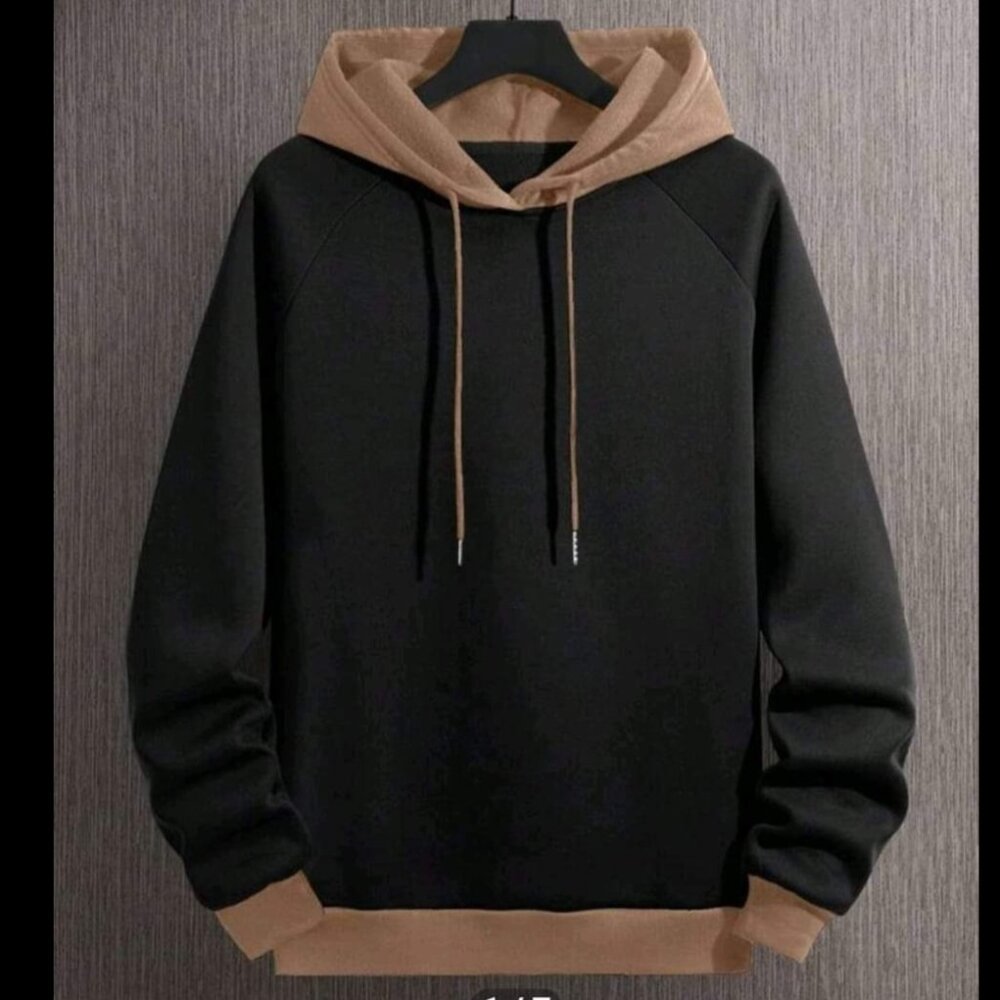 Brown and Black Hoodie